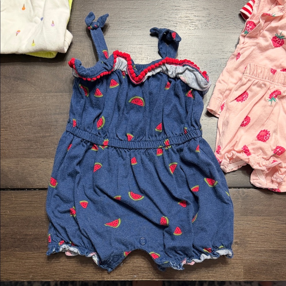 ALL CARTERS- Colorful Baby Rompers Set - Picture 4 of 15